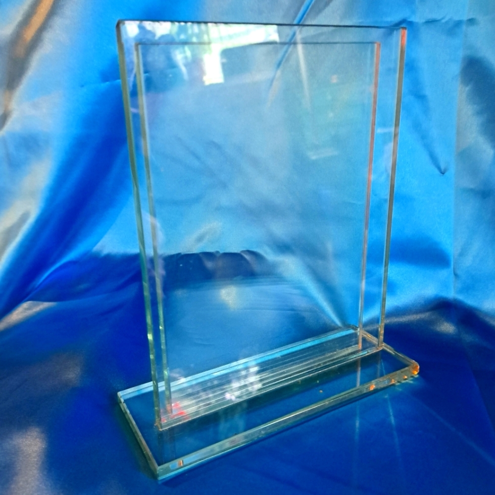 Essential Minimalist Contemporary Thick Glass Picture Frame stand Home Decor